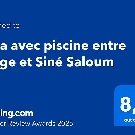 Villa Avec Piscine Entre Plage Et Sine Saloum Palmarin Extérieur photo